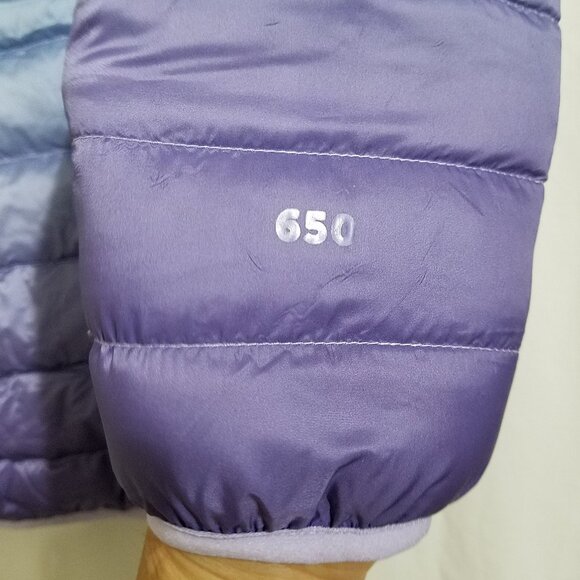 Eddie Bauer Girls 650 Down Packable Puffer Jacket Size Small (6/7) – Blue – New - Picture 10 of 13